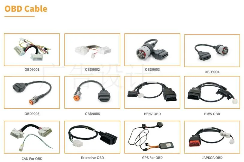 Customize Wiring Harness Car Maintenance 2 Male to 1 Female BMW 16 Pin OBD Cable